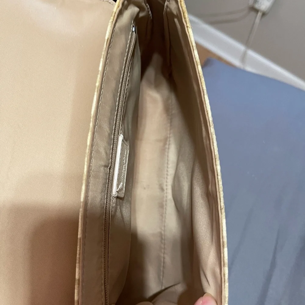 Dior Cream & Tan Oblique Monogram Logo Crossbody Embroidered Messenger Bag - Picture 8 of 12
